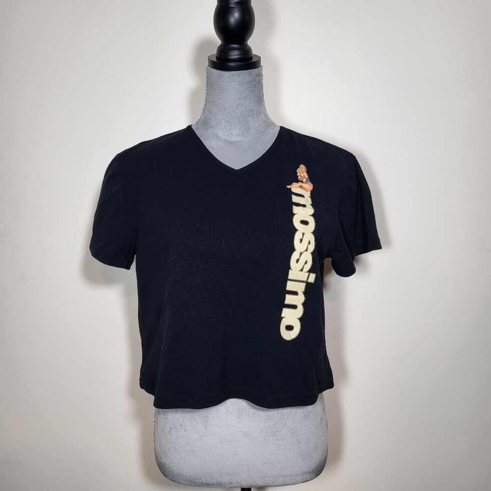 Authentic Vintage MOSSIMO Pin Up Skater 90s crop top Size Small Boxy Oversized - Picture 7 of 9
